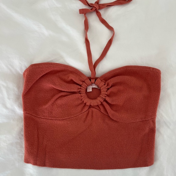 PacSun Tops - Lottie Moss O-Ring Halter Sweater Top